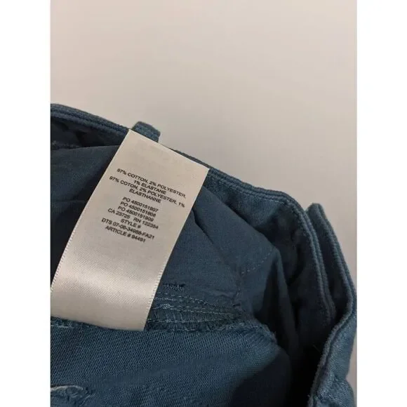 Aritzia Wilfred Free high-rise straight leg teal jeans size 8
